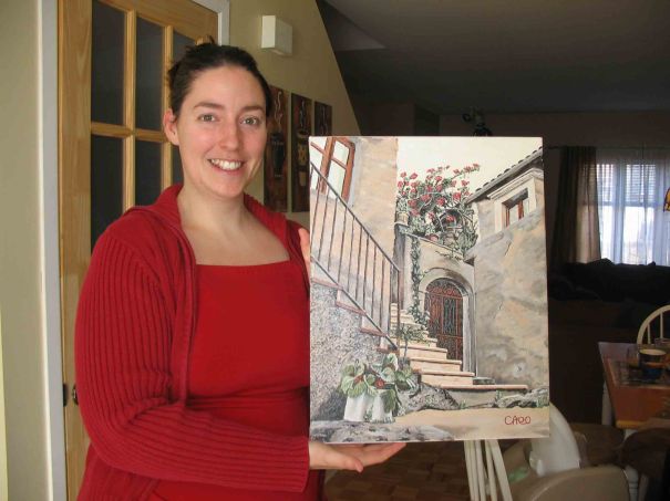 090325 peintures à Joëlle